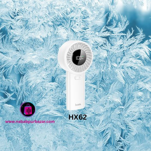 Hoco HX62 Endless Handheld Fan  with 6000mAh | Genuine
